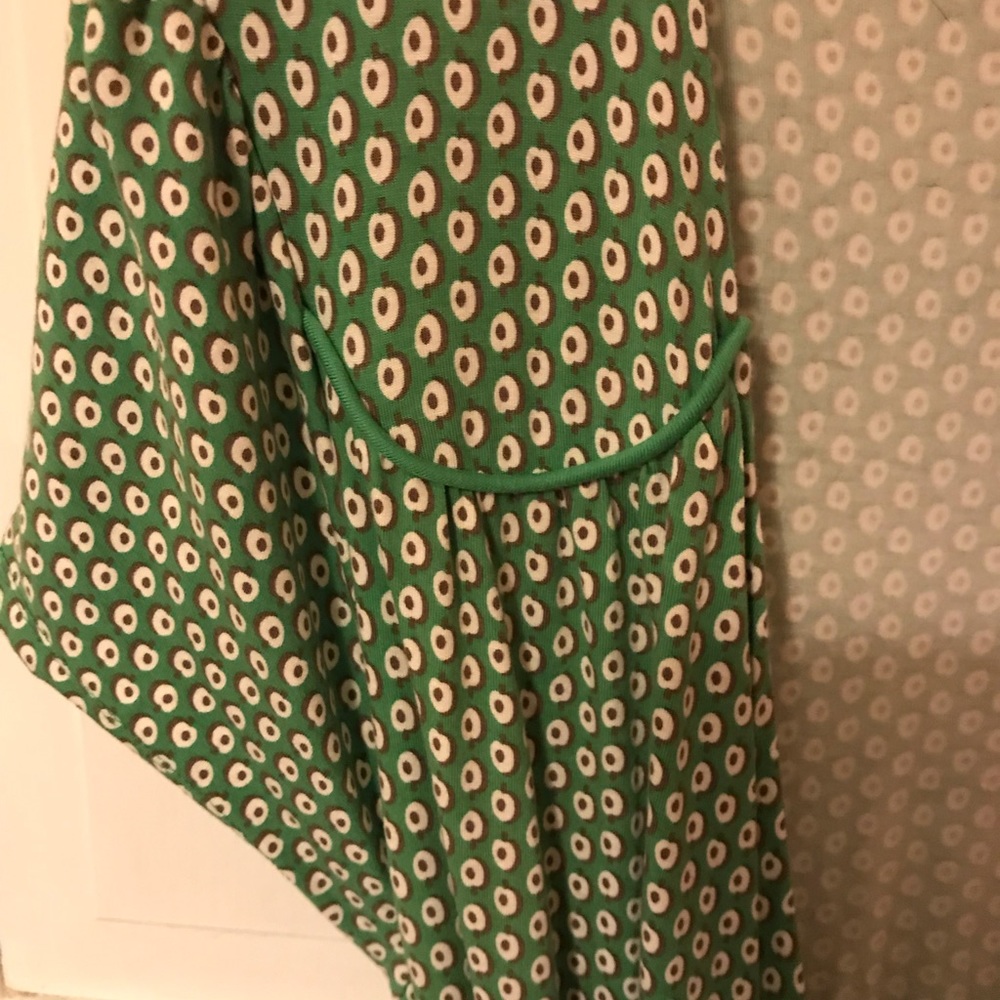Boden 18L green wrap dress